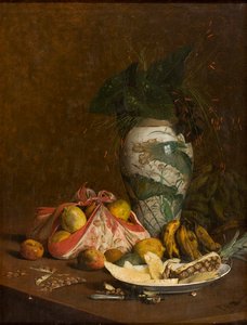 Martwa natura z wazą i FruitnAngielski: Martwa natura z wazą i Fruitn